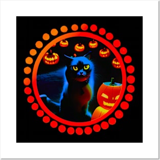 I Can Has Treats and Tricks, Pleze? Halloween Kitty Cat Posters and Art